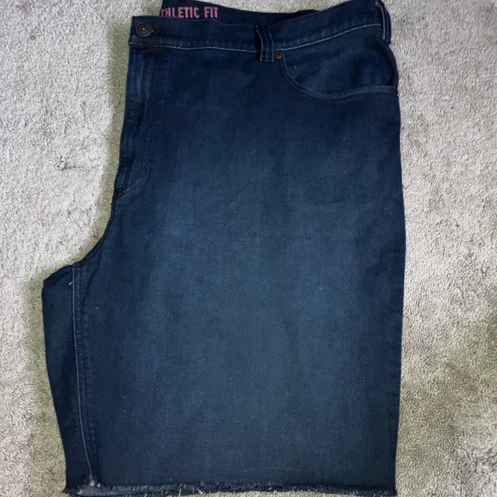 Men's Athletic Fit Denim Shorts - Blue